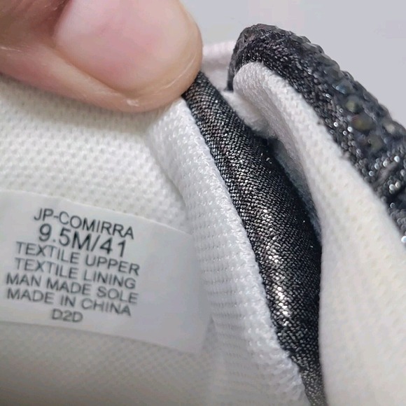 Jessica Simpson Cherello Platform Sneakers Silver Metallic Bling‎ Women Sz 9.5 M - Picture 9 of 13